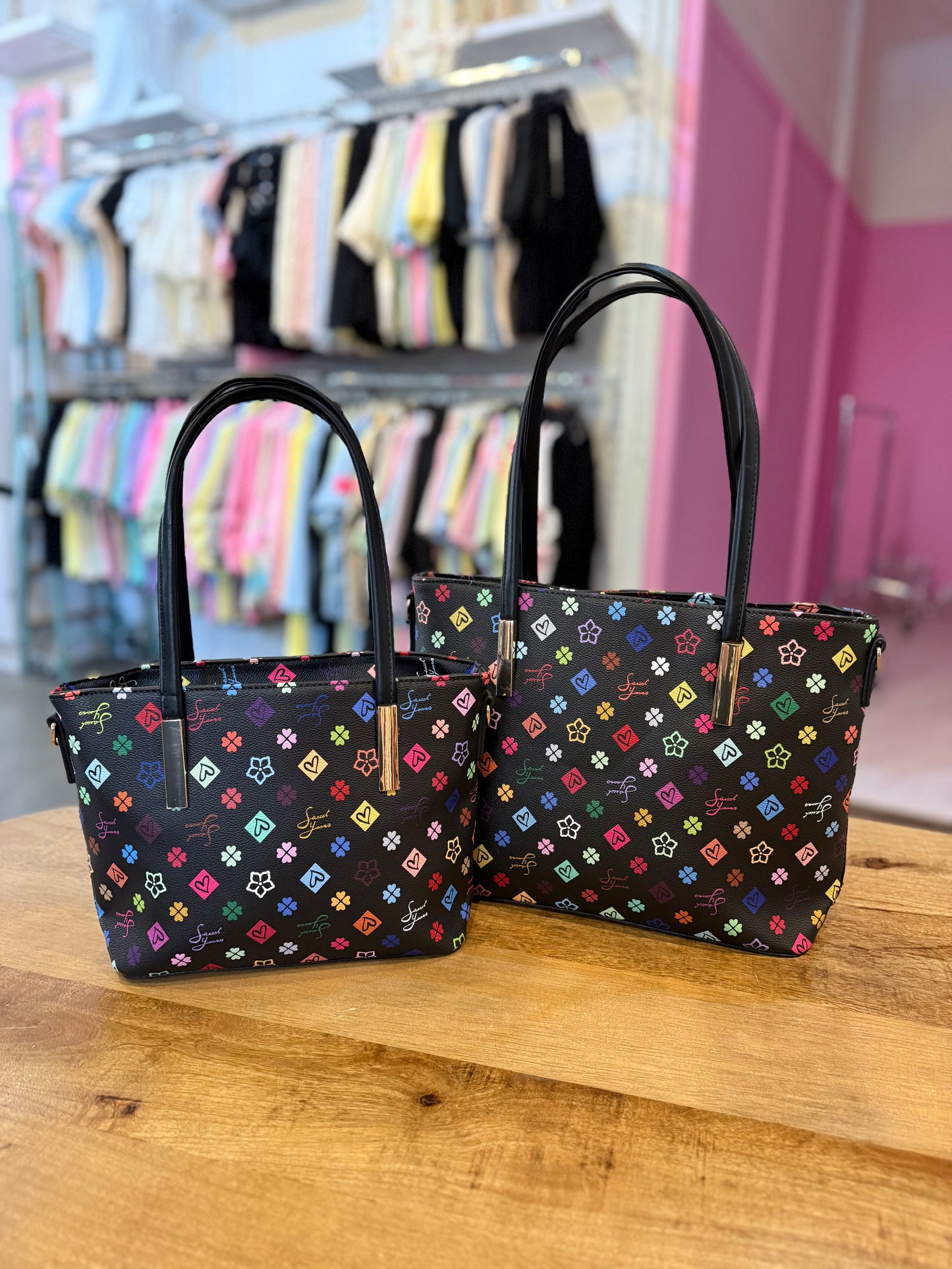 TAS SWEET YEARS MEDIUM (ZWART MULTI)
