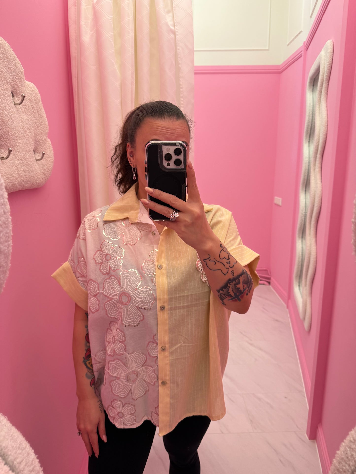 BLOUSE LUXE (GEEL)
