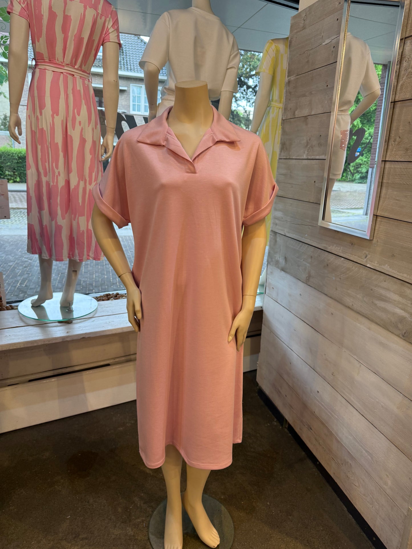 T-SHIRT JURK POLO (ROZE)