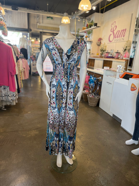 ICONIC DRESS PAUW (ROZE/BLAUW)
