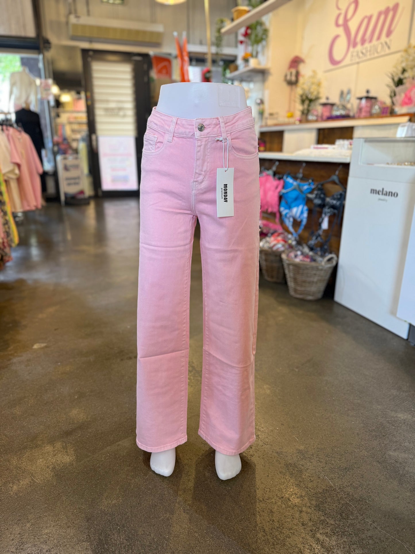 VIRAL POCKET JEANS PINK