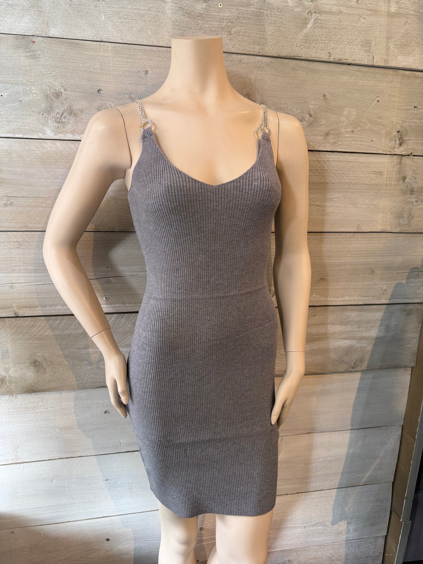 Jurk met bolero grijs