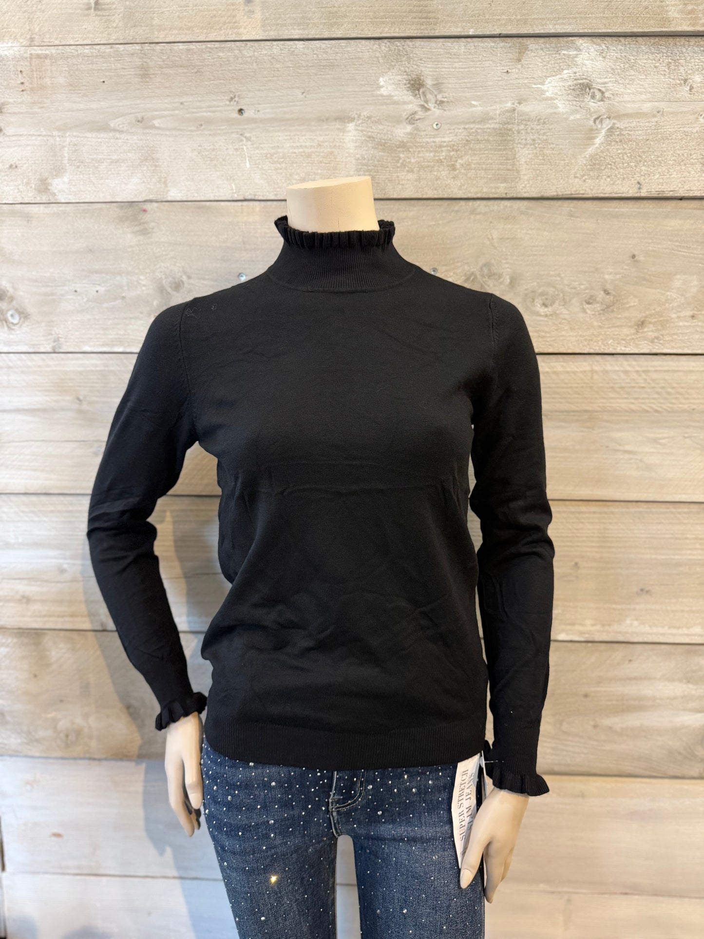 Coltrui ruffel zwart