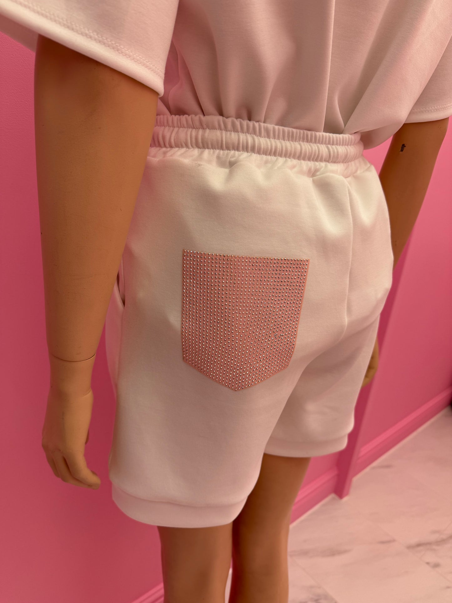 2DELIGE SET PINK POCKET (WIT)