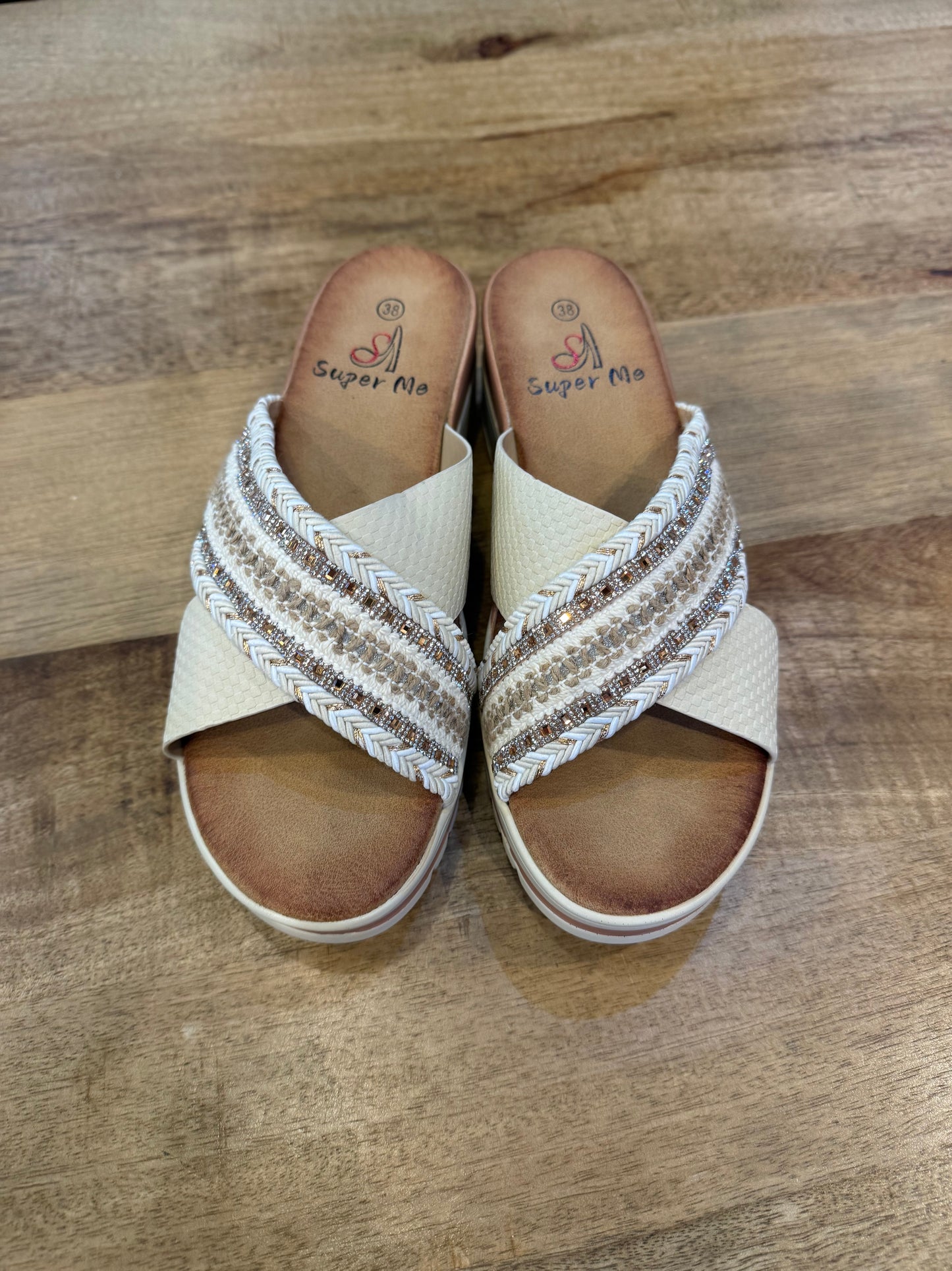 SLIPPERS SHINE (BEIGE)