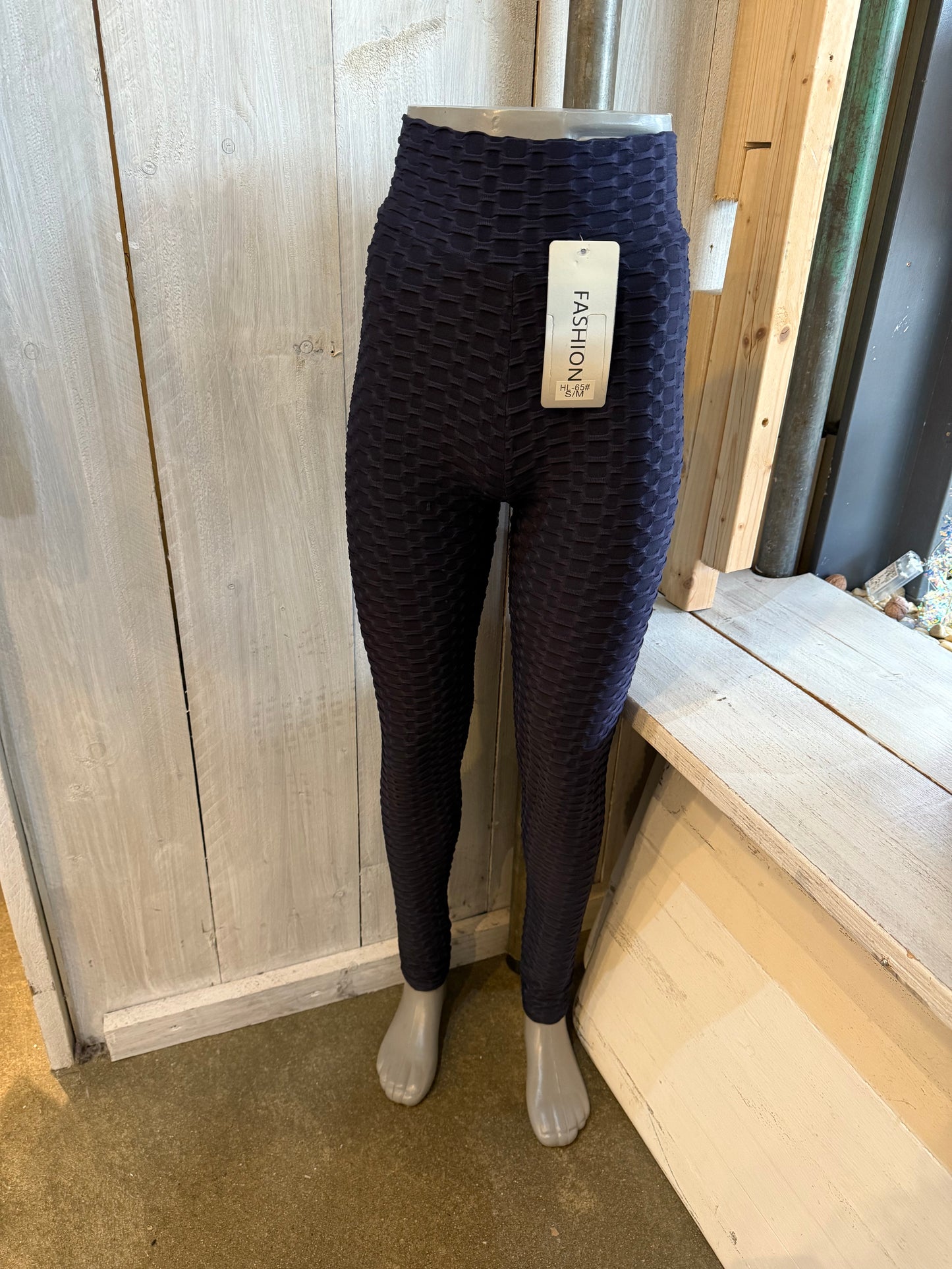 Sportbroek ribbel (donkerblauw) 0160