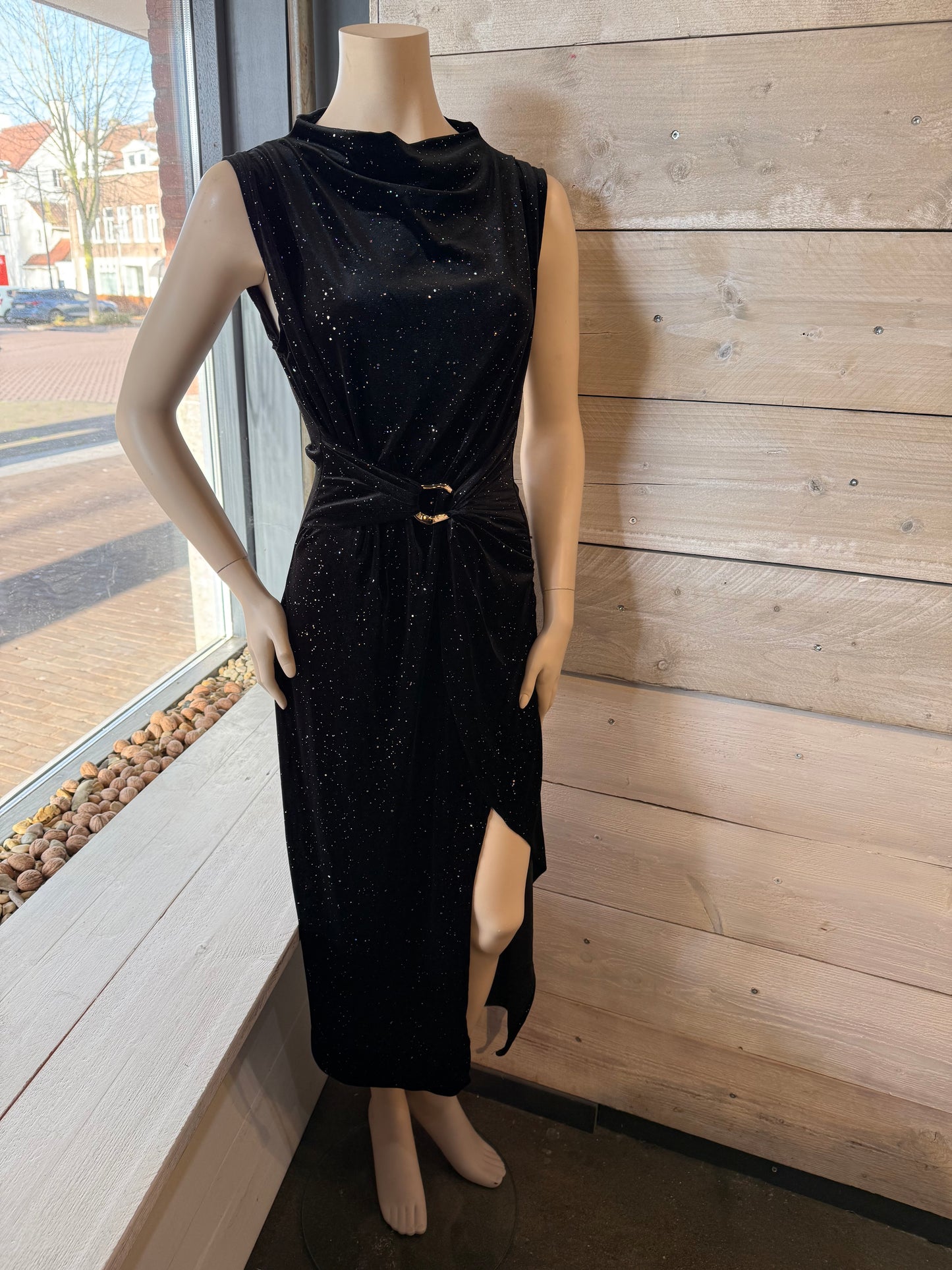 Glitterjurk (zwart) 0054