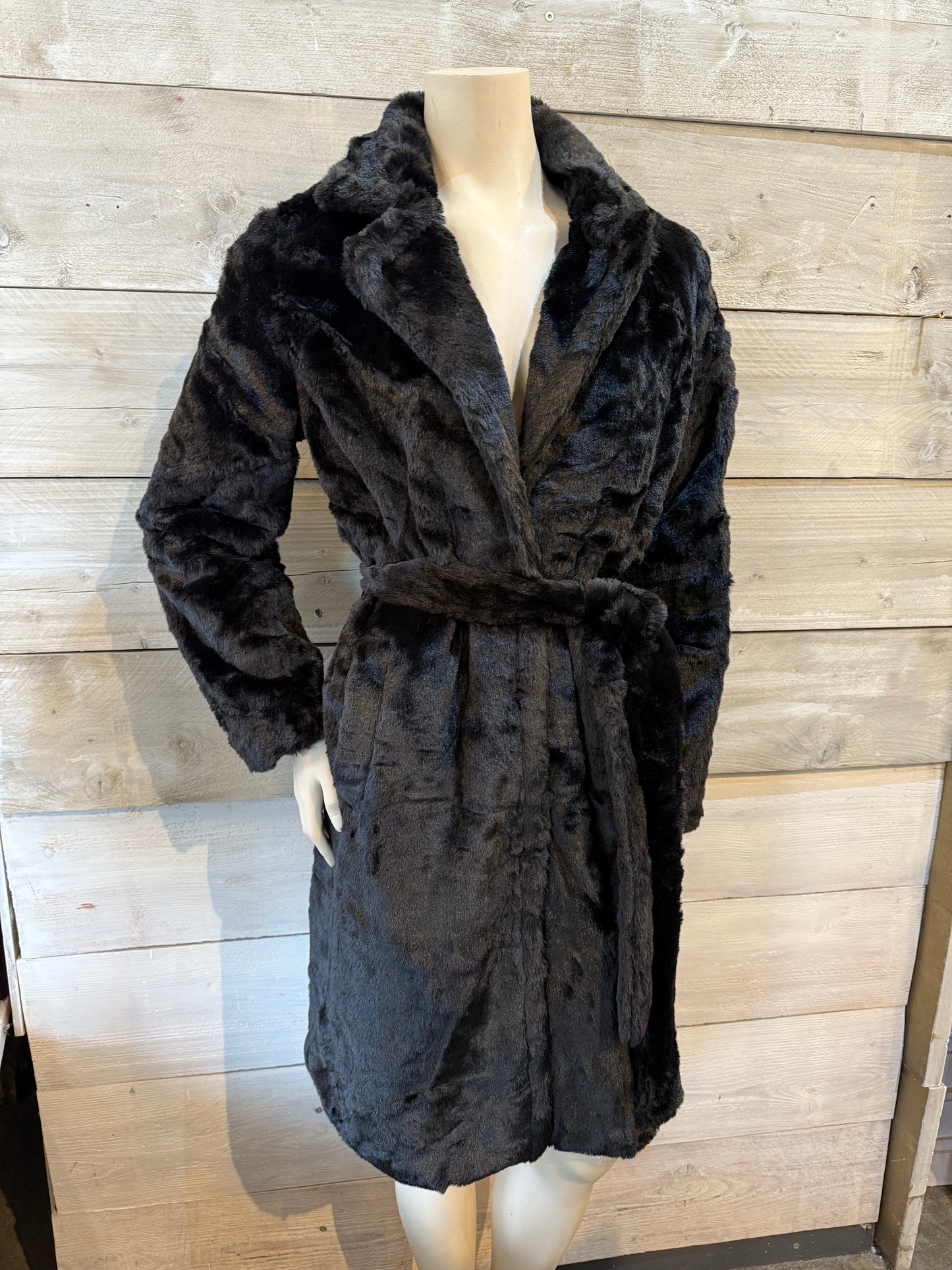 Bontjas zwart (M t/m 3XL)