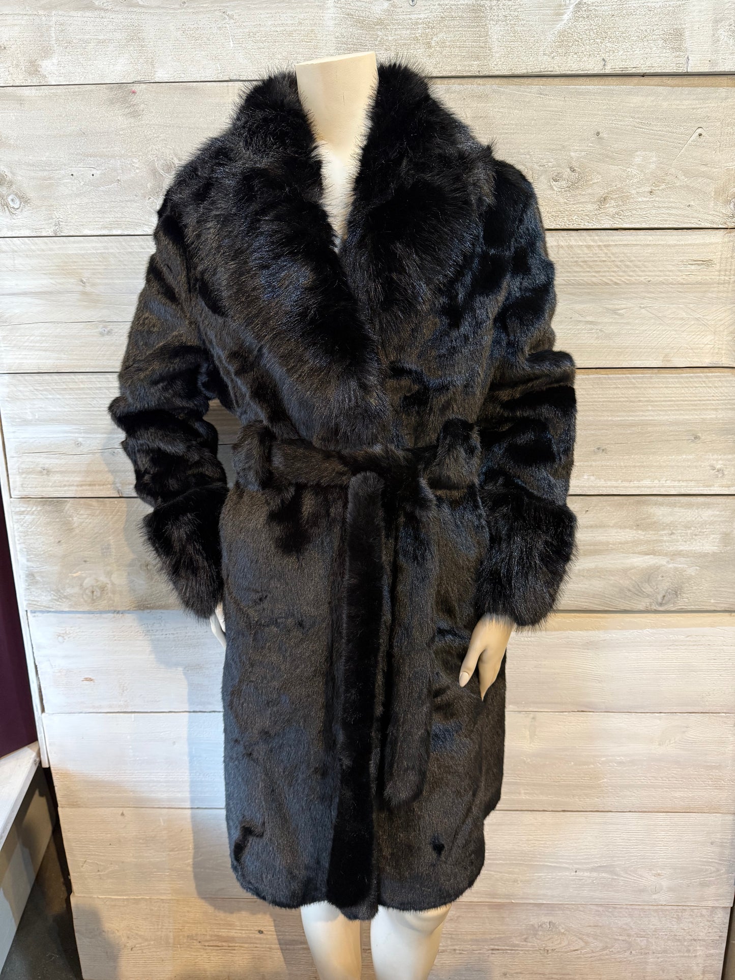 Bontjas zwart (M t/m 3XL)