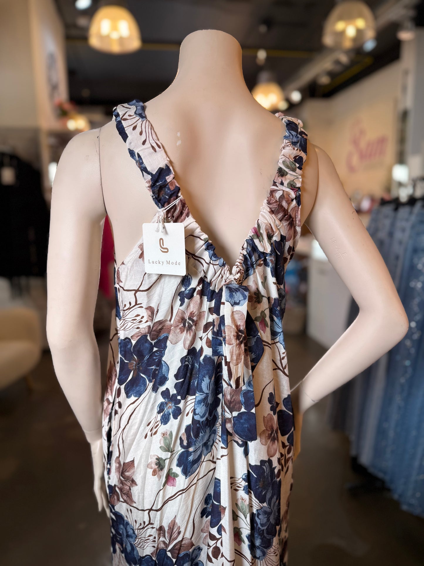 JURK BLOEMEN (BLAUW)