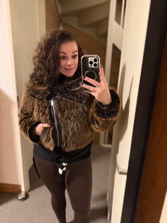 Bontjas langharig (bruin) 0006