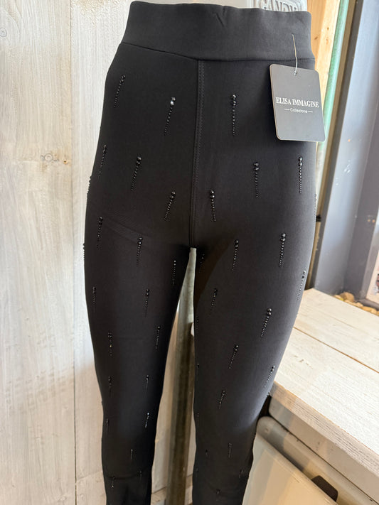 Travel broek glitter druppel