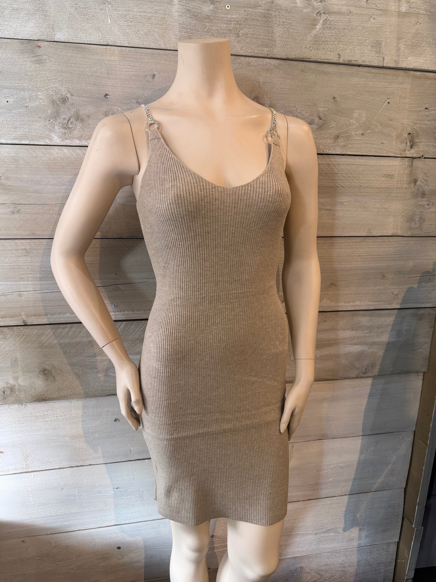 Jurk met bolero beige