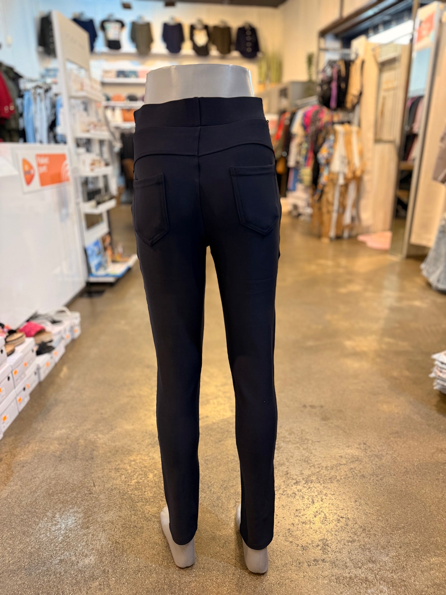 Travelbroek met zakken (navy) 0169