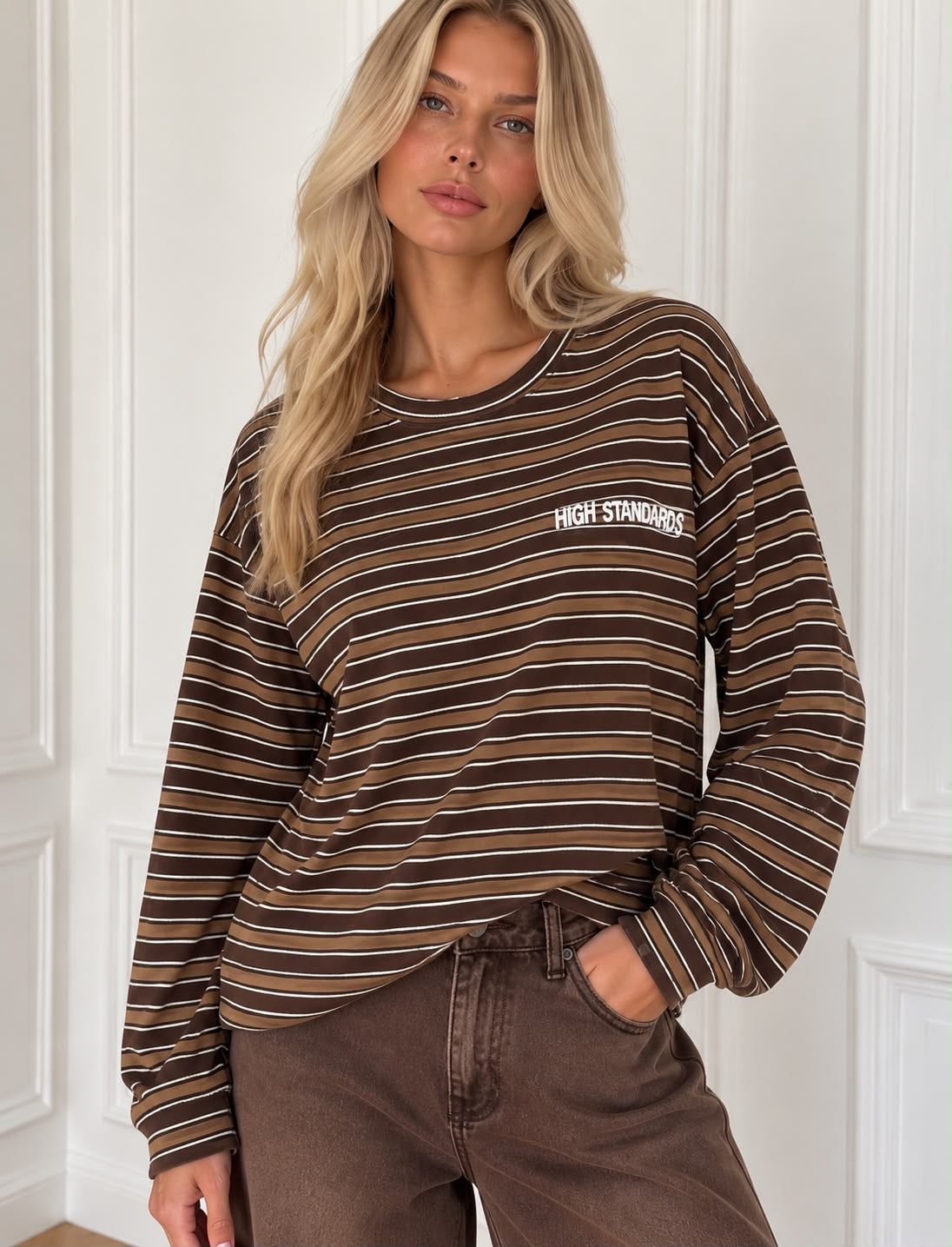 LONGSLEEVE HIGH STANDARD (BROWN)