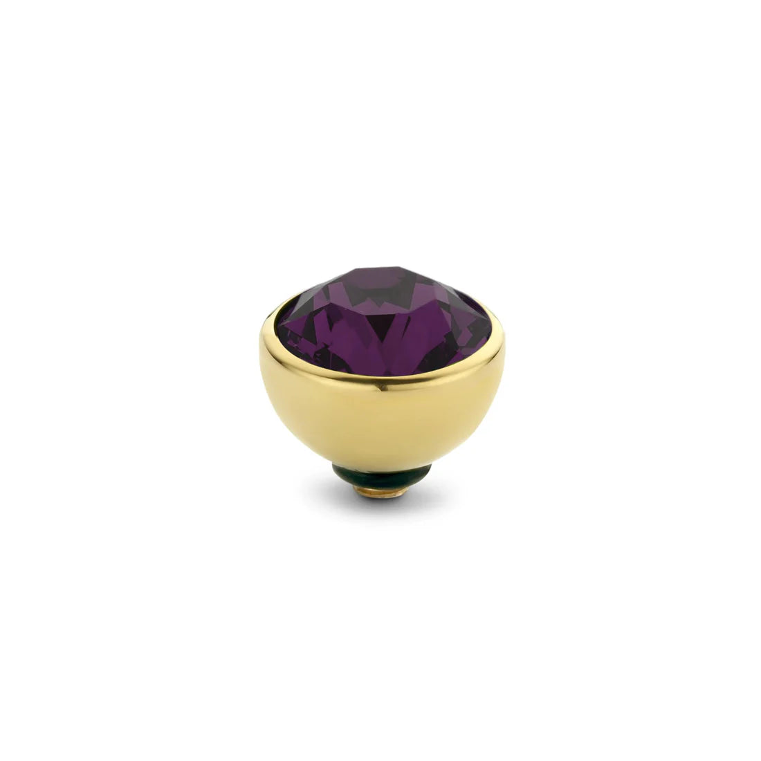 Melano Twisted Basic CZ Steentje 8 mm M01SR 5012 AUBERGINE