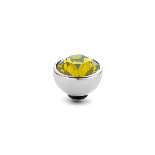 Melano Twisted Basic CZ Steentje 8 mm M01SR 5012 YELLOW