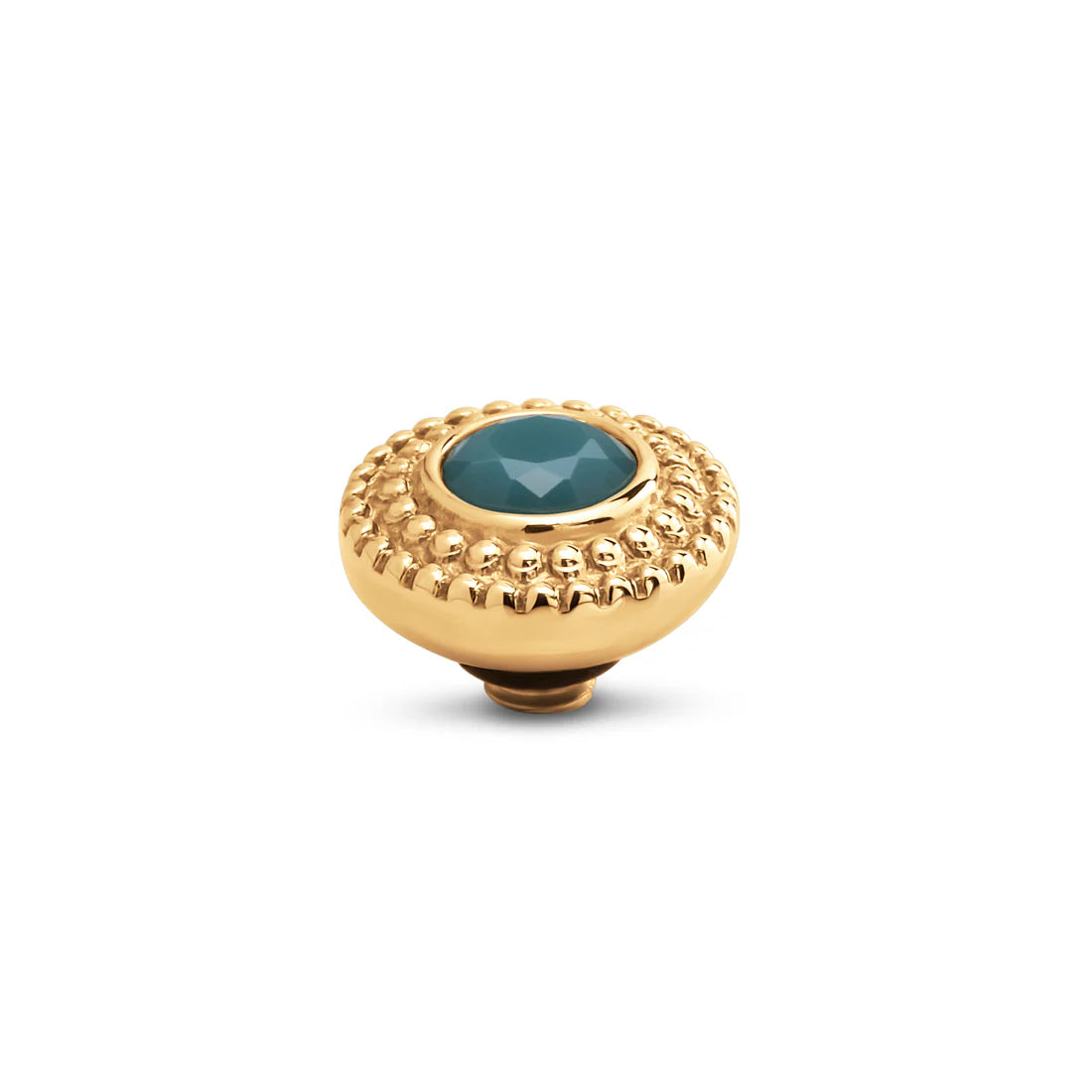 Melano Twisted Crystal Bali Steentje GOUD Retro Blue TMG7