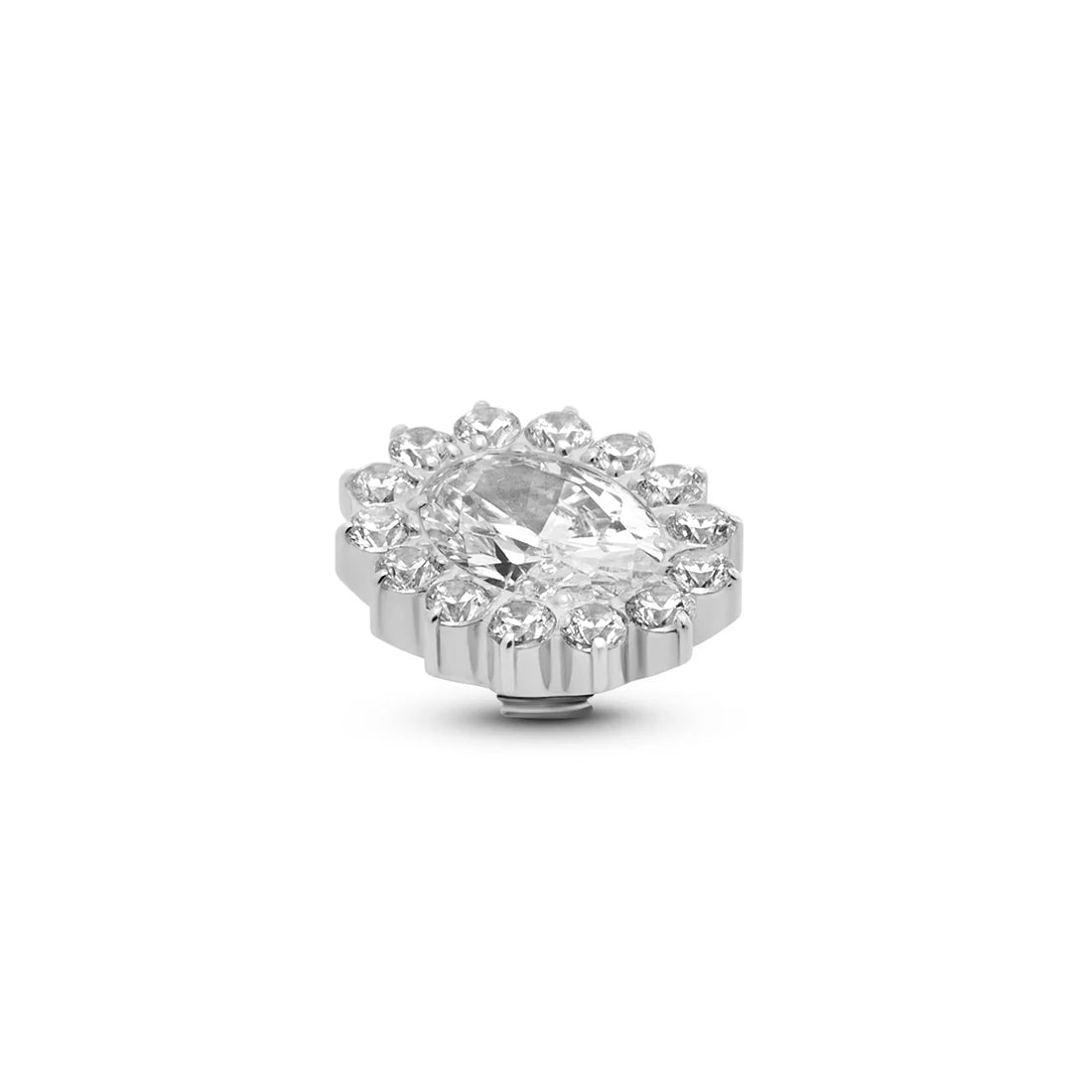 Melano Twisted Dynasty Steentje ZILVER Crystal TMH1