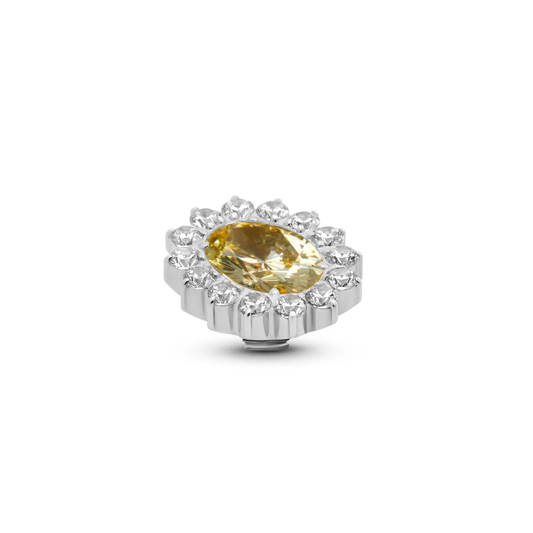 Melano Twisted Dynasty Steentje ZILVER Lemon TMH1
