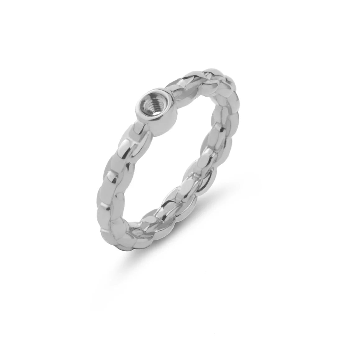 Melano Twisted Tiffany Ring ZILVER