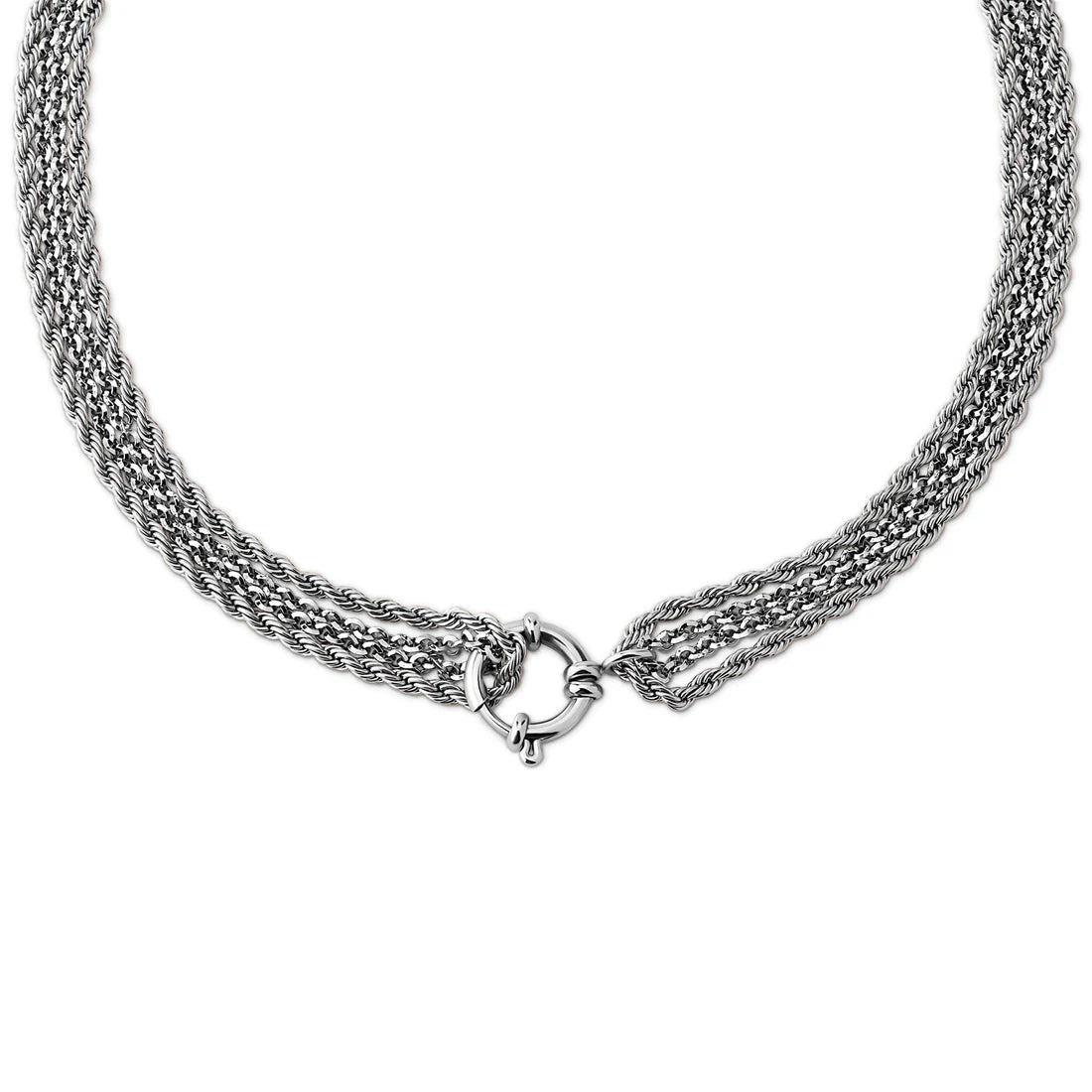 Melano Friends Olivia Ketting (inclusief Twisted hanger) ZILVER