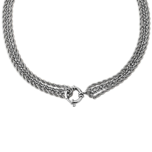 Melano Friends Olivia Ketting (inclusief Twisted hanger) ZILVER