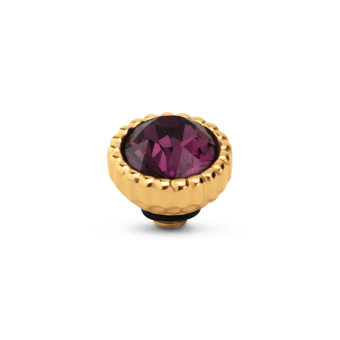 Melano Twisted Bali Petite Steentje GOUD Amethyst