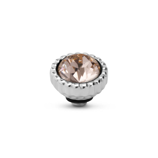 Melano Twisted Bali Petite Steentje ZILVER Silk F