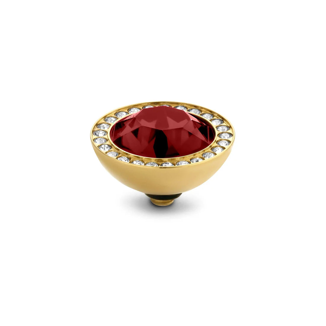Melano Twisted Brilliant CZ Steentje GOUD Red Velvet