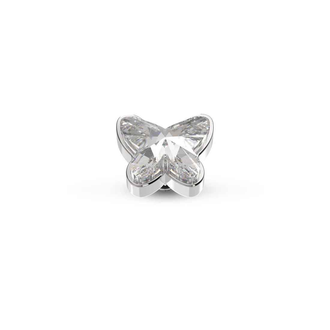 Melano Twisted Butterfly Steentje ZILVER (Crystal)