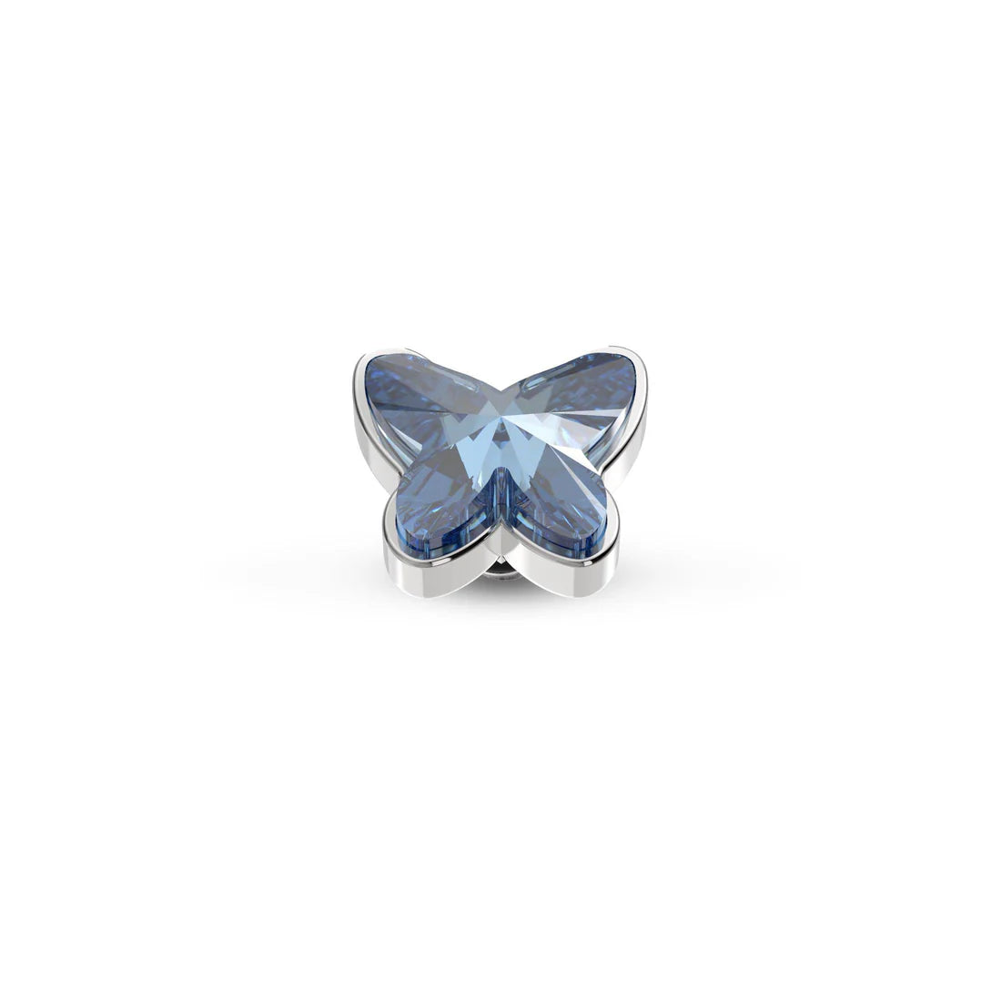 Melano Twisted Butterfly Steentje ZILVER (Jeans Blue)