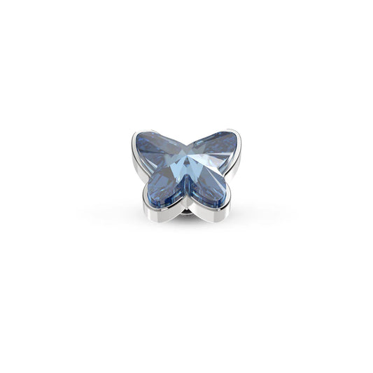 Melano Twisted Butterfly Steentje ZILVER (Jeans Blue)