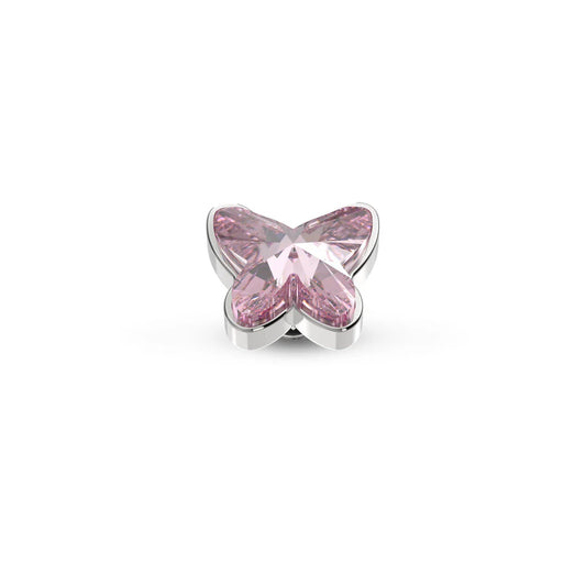 Melano Twisted Butterfly Steentje ZILVER (Roze)