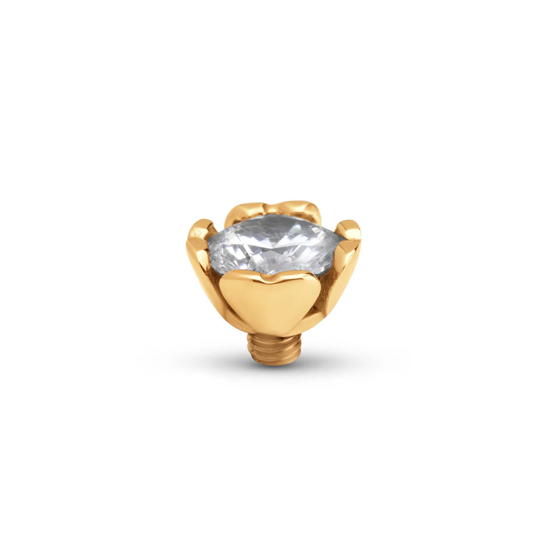 Melano TWISTED Lustre Steentje (GOUD) CRYSTAL