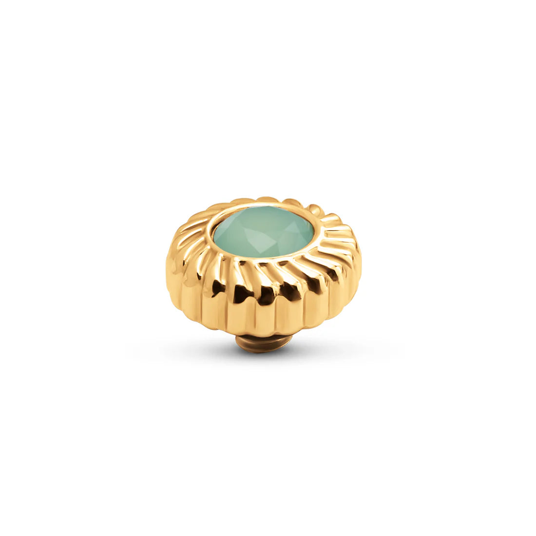 Melano TWISTED Crystal Flower Steentje (GOUD) JELLY MINT