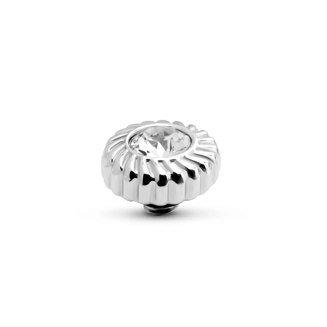 Melano TWISTED Crystal Flower Steentje (ZILVER) CHRYSTAL