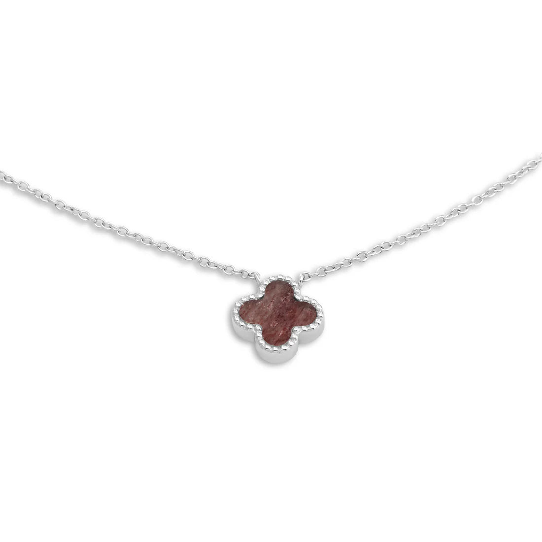 Melano FRIENDS Larissa Ketting (ZILVER) LIGHT STRAWBERRY QUARTZ