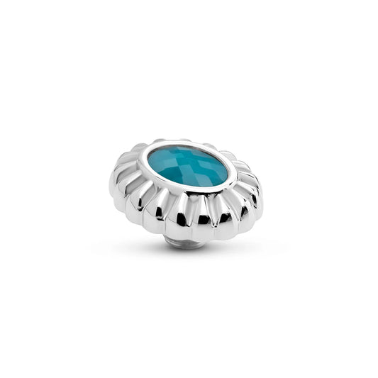 Melano VIVID Royal Steentje (ZILVER) TEAL