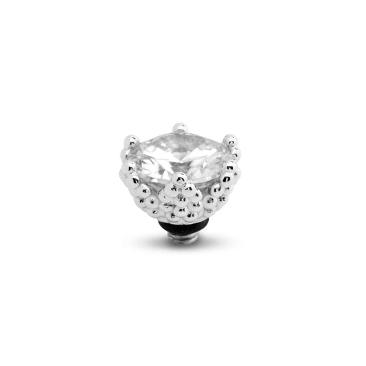 Melano Twisted Starlight Steentje ZILVER TMF9 CRYSTAL